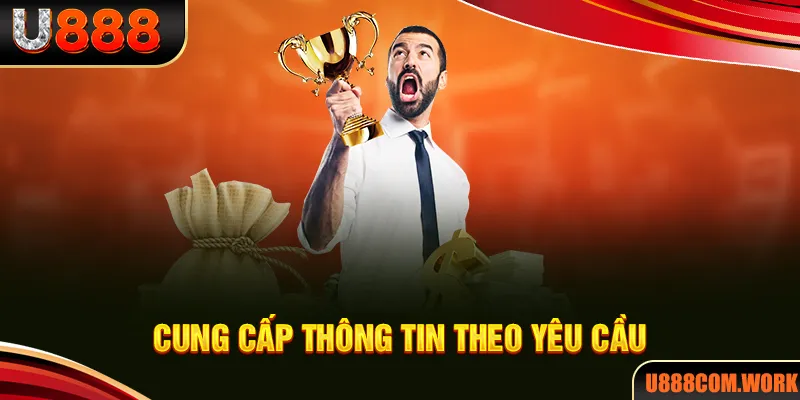 Cung cấp đầy đủ thông tin để nhà cái kiểm tra, xét duyệt